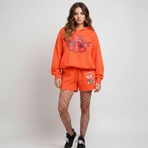 BUNDLE High Road V2 Orange Set and Fool Me Once Waffle Stitch Crop Top